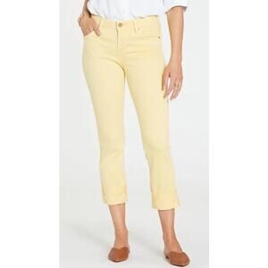Dear John Blaire Straight Crop Jeans Size 28 Pale Yellow